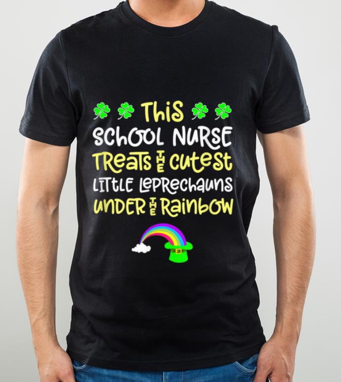 Premium School Nurse St Patrick Day Leprechauns Rainbow Paddy Green shirt 4 - Premium School Nurse St Patrick Day Leprechauns Rainbow Paddy Green shirt