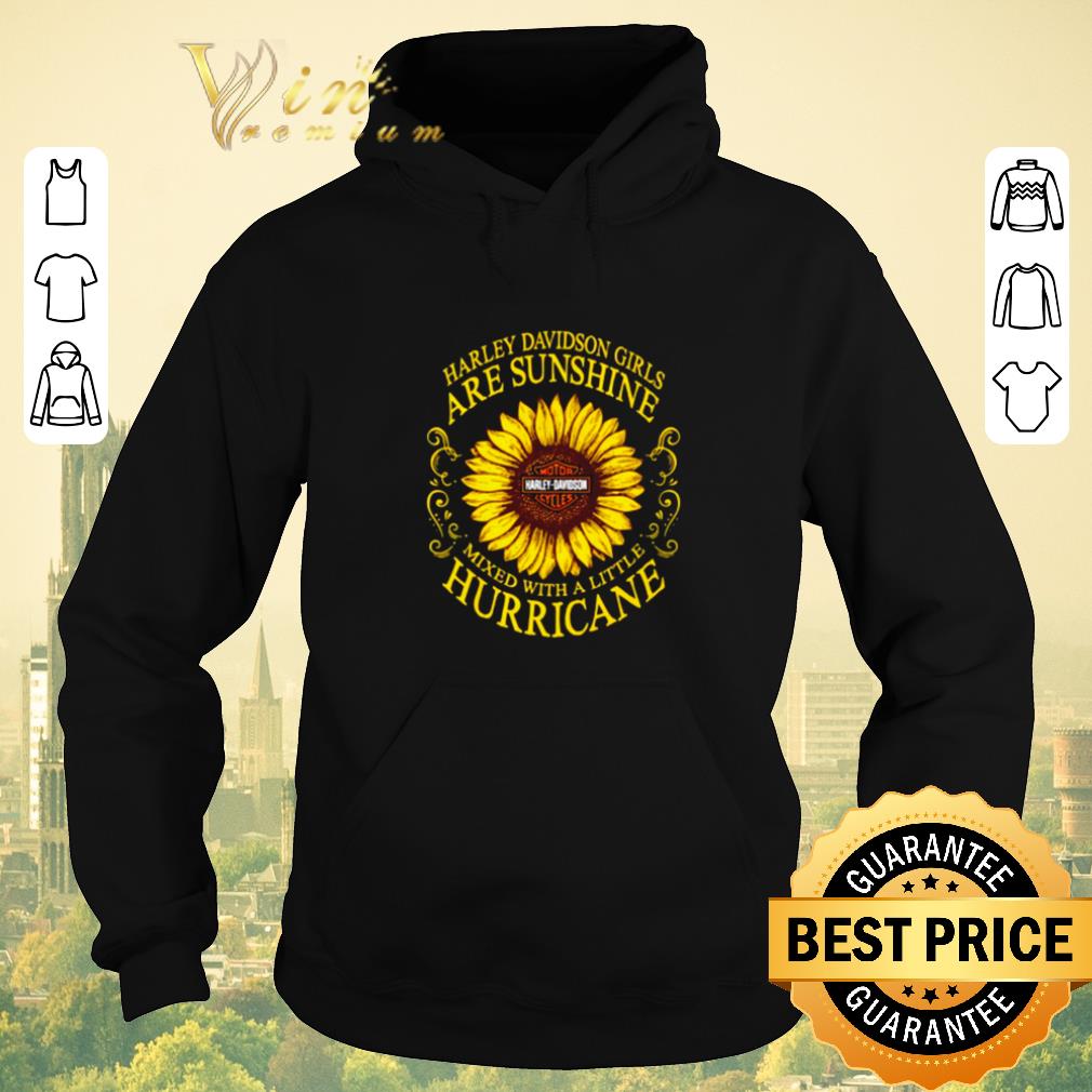 Premium Sunflower Harley Davidson girls are sunshine mixed with a little hurricane shirt sweater 4 - Premium Sunflower Harley Davidson girls are sunshine mixed with a little hurricane shirt sweater