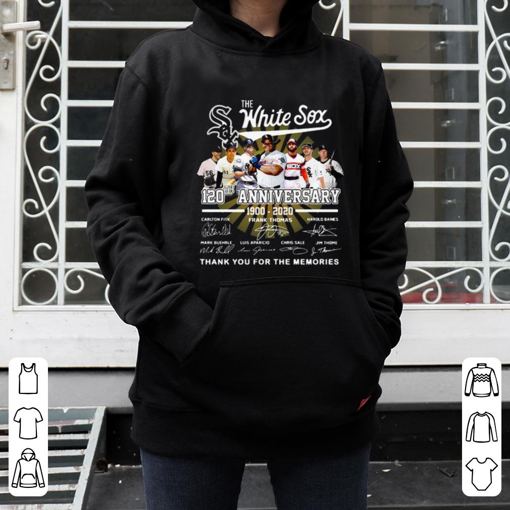 Premium The White Sox 120th Anniversary 1900 2020 Thank You For The Memories Signatures shirt 4 - Premium The White Sox 120th Anniversary 1900-2020 Thank You For The Memories Signatures shirt
