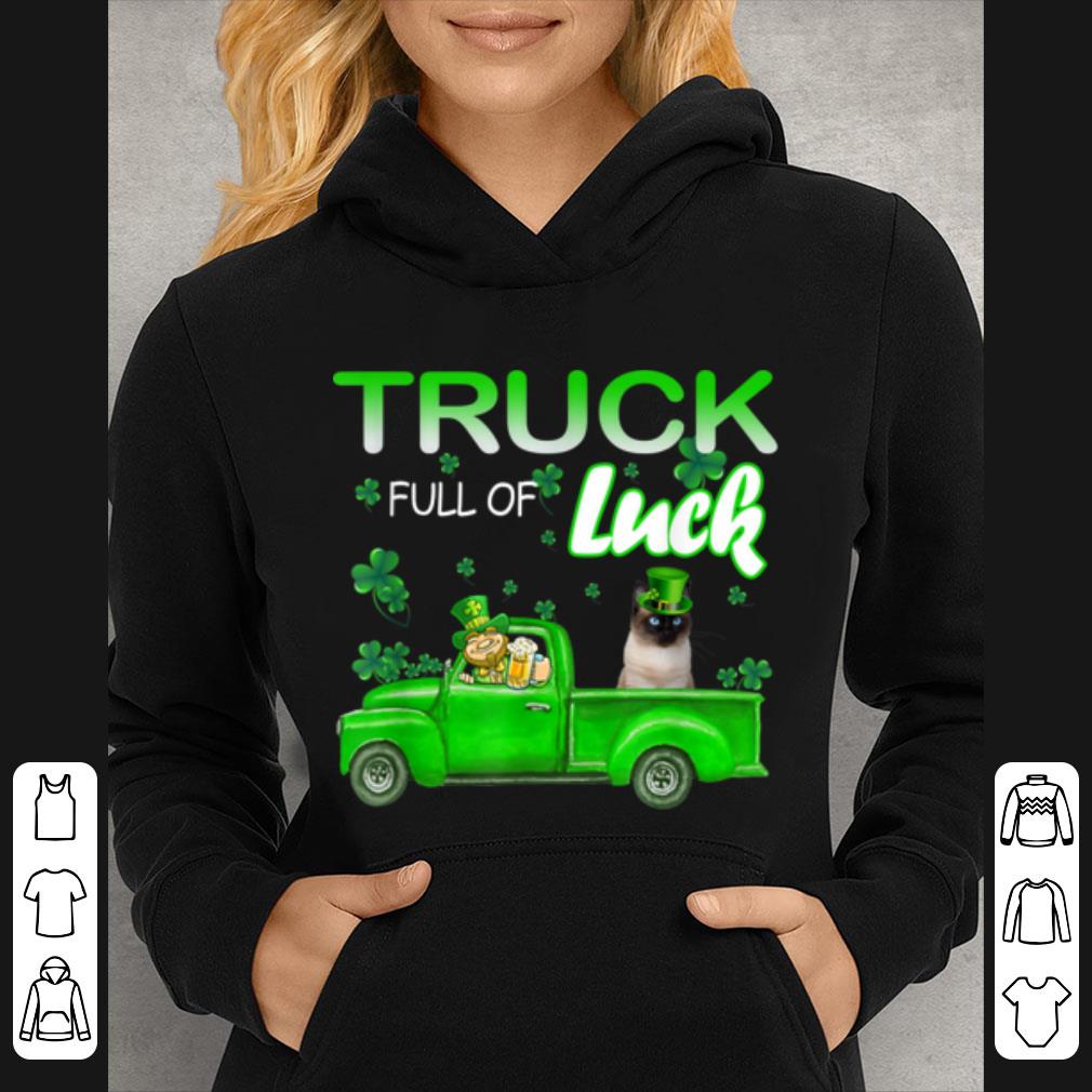 Premium Truck Full Of Luck Siamese Cat Leprechaun Funny St Patrick s shirt 4 - Premium Truck Full Of Luck Siamese Cat Leprechaun Funny St Patrick's shirt