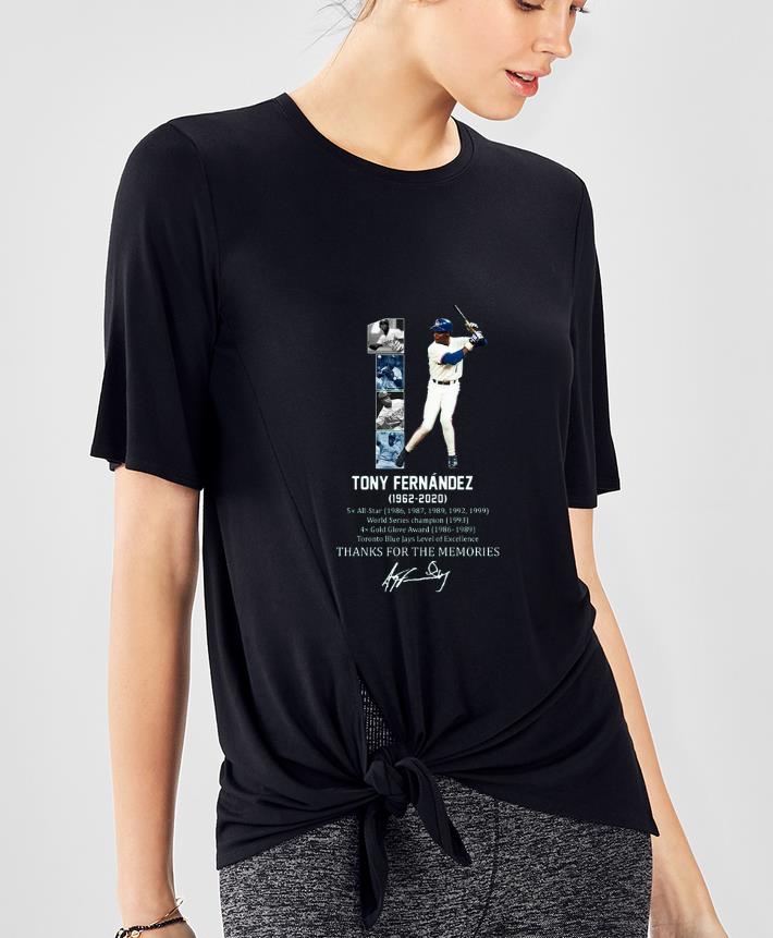Pretty 1 Tony Fernandez 1962 2020 Thank You For The Memories signature shirt 4 - Pretty 1 Tony Fernandez 1962 -2020 Thank You For The Memories signature shirt