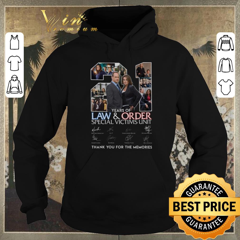 Pretty 21 years of Law Order special victims unit signatures shirt sweater 4 - Pretty 21 years of Law & Order special victims unit signatures shirt sweater