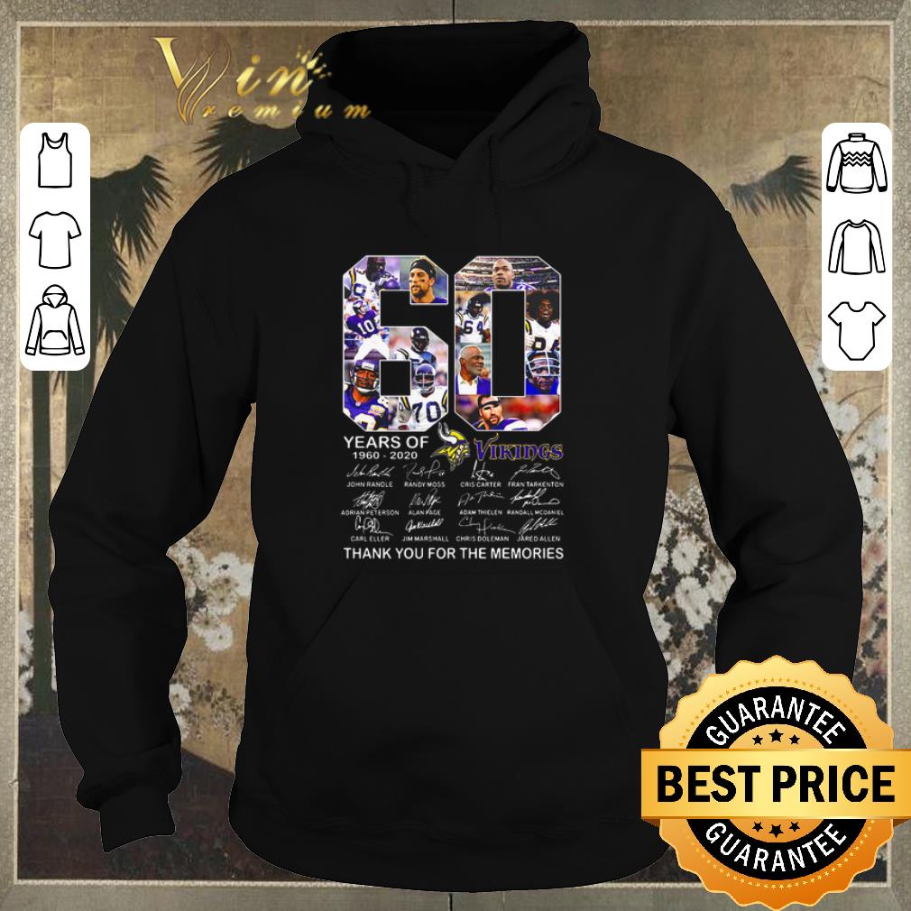 Pretty 60 Years Of Minnesota Vikings 1960 2020 signatures shirt sweater 4 - Pretty 60 Years Of Minnesota Vikings 1960-2020 signatures shirt sweater