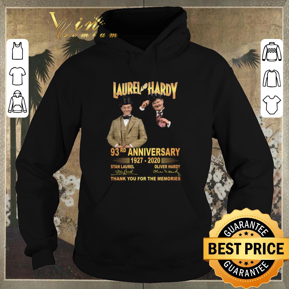 Pretty 93rd anniversary Laurel and Hardy 1927 2020 signatures shirt sweater Pretty 93rd anniversary Laurel and Hardy 1927 2020 signatures shirt sweater 4 - Pretty 93rd anniversary Laurel and Hardy 1927 2020 signatures shirt sweater
