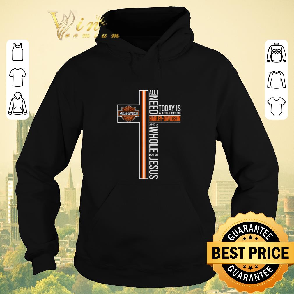 Pretty All need today is a little bit of Harley Davidson logo Jesus shirt sweater 4 - Pretty All need today is a little bit of Harley-Davidson logo Jesus shirt sweater