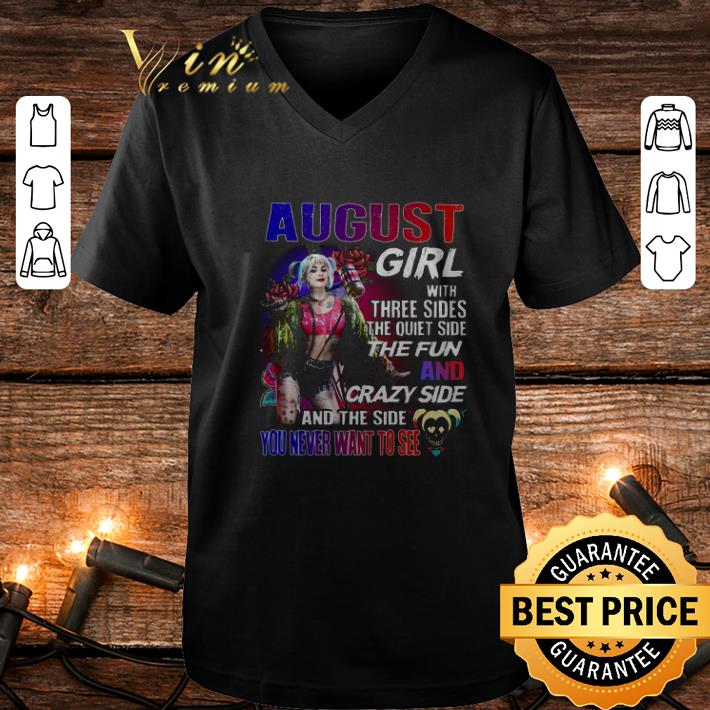 Pretty August girl with three sides the quiet side the fun Harley Quinn shirt Pretty August girl with three sides the quiet side the fun Harley Quinn shirt 4 1 - Pretty August girl with three sides the quiet side the fun Harley Quinn shirt