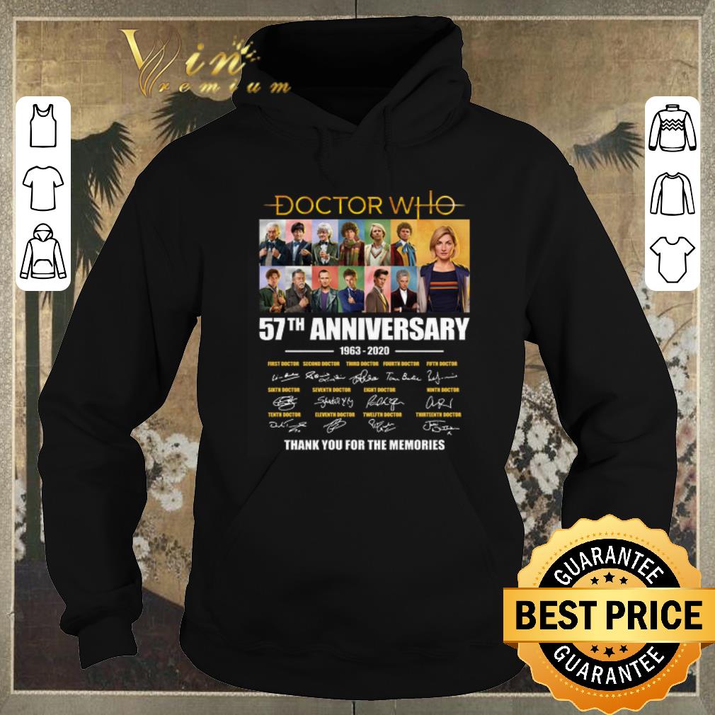 Pretty Doctor Who 57th Anniversary 1963 2020 signed thank for memories shirt sweater 4 - Pretty Doctor Who 57th Anniversary 1963-2020 signed thank for memories shirt sweater