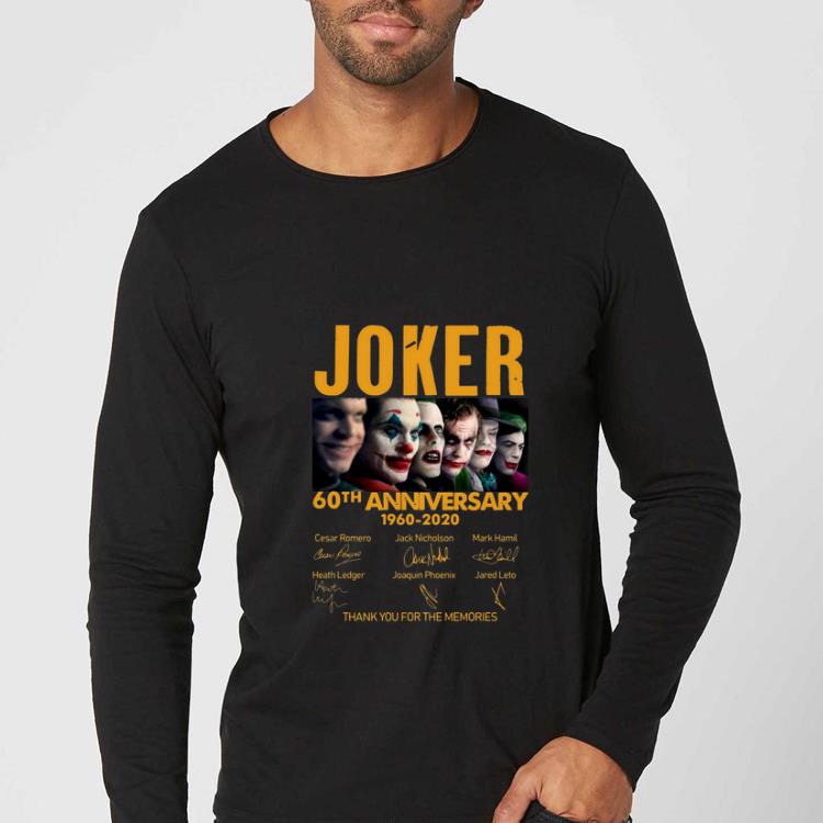 Pretty Joker 60th Anniversary 1960 2020 Thank You For The Memories Signatures shirt 4 - Pretty Joker 60th Anniversary 1960-2020 Thank You For The Memories Signatures shirt