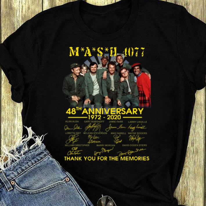 Pretty Mash 4077 48th Anniversary Thank You For The Memories Signatures shirt 4 - Pretty Mash 4077 48th Anniversary Thank You For The Memories Signatures shirt