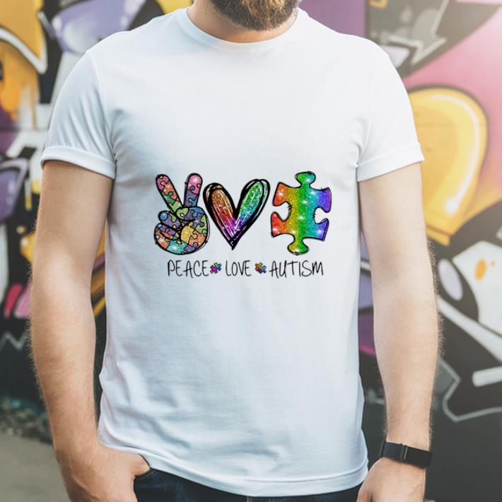 Pretty Peace Love Autism Awareness shirt 4 - Pretty Peace Love Autism Awareness shirt
