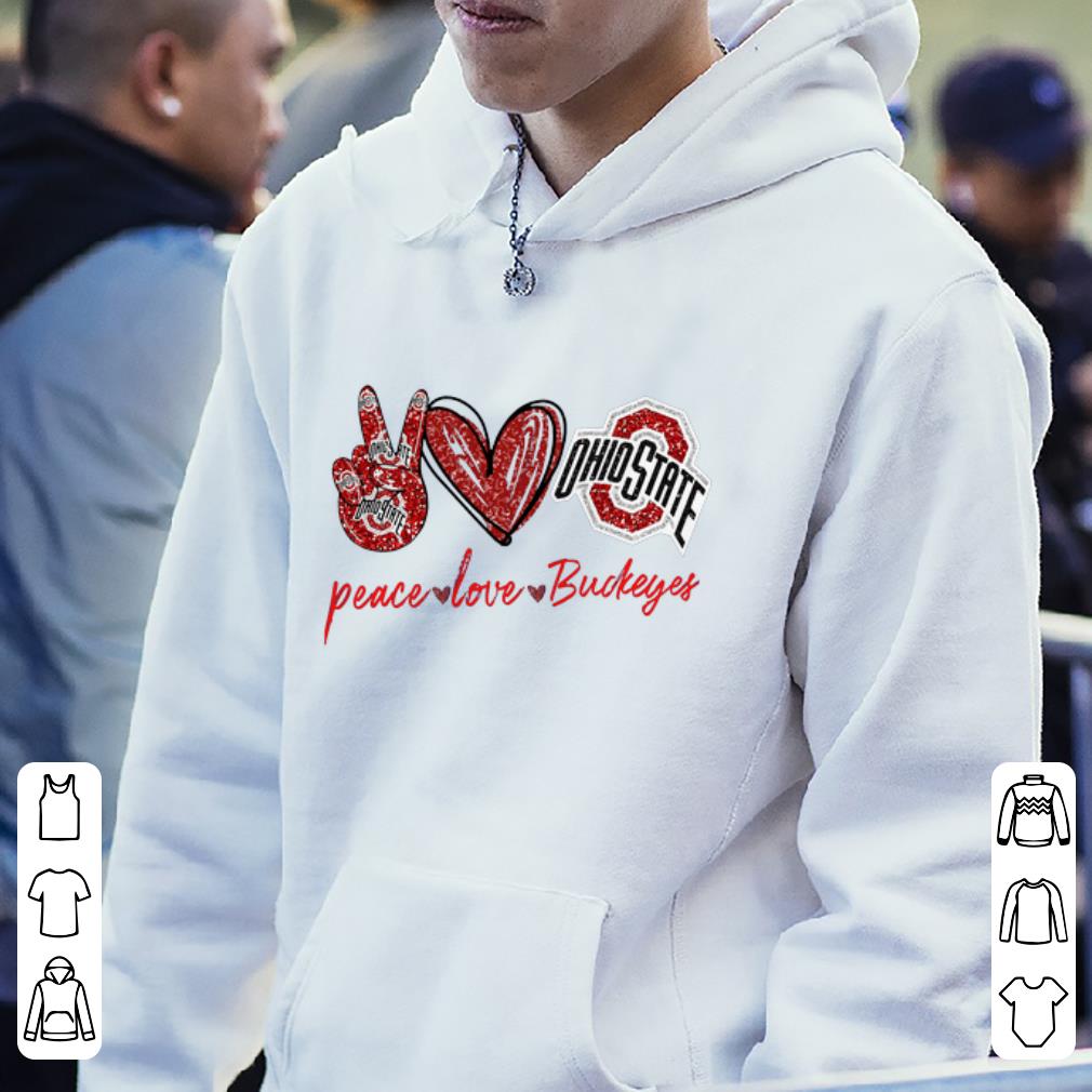 Pretty Peace Love Ohio State Buckeyes shirt 4 - Pretty Peace Love Ohio State Buckeyes shirt