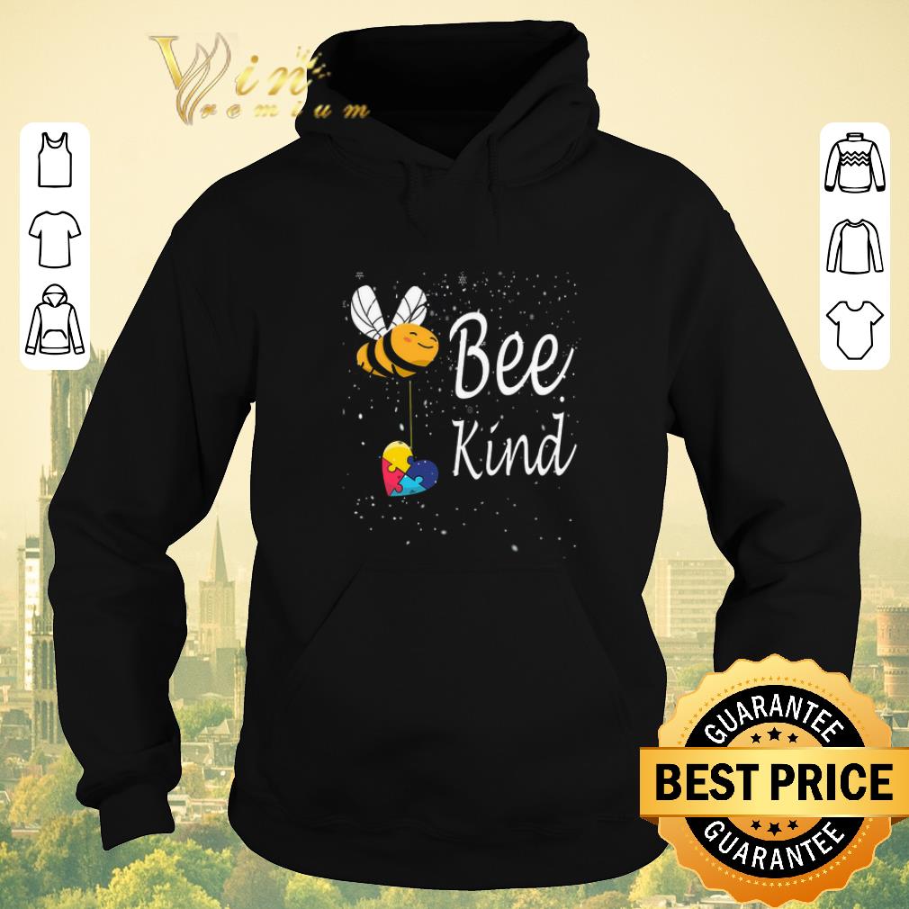 Pretty Puzzle Autism Awareness Bee Kind shirt sweater 4 - Pretty Puzzle Autism Awareness Bee Kind shirt sweater