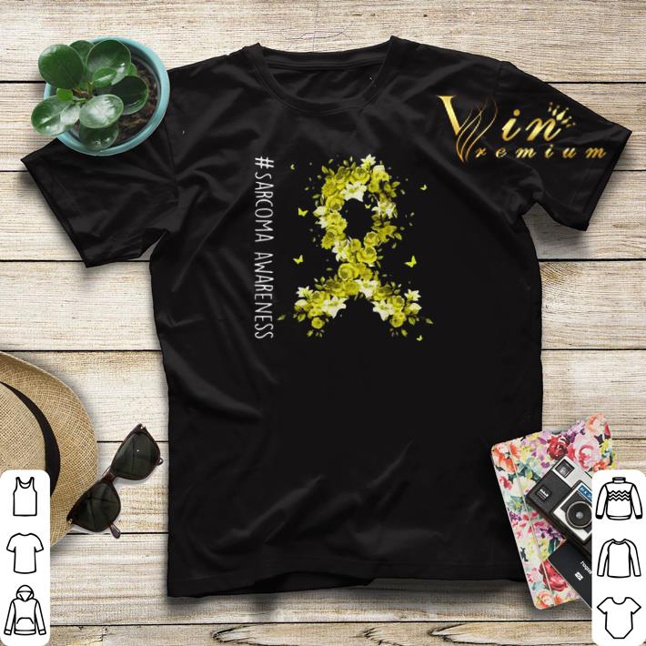 Sarcoma Awareness Flower Yellow Ribbon shirt sweater 4 - Sarcoma Awareness Flower Yellow Ribbon shirt sweater