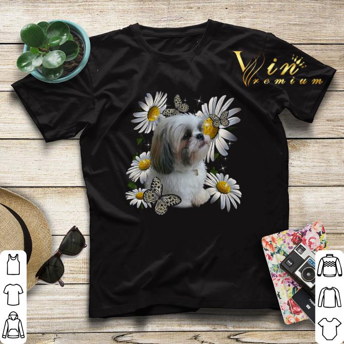 Shih Tzu Daisy Flower Butterfly shirt sweater Shih Tzu Daisy Flower Butterfly shirt sweater 4 - Shih Tzu Daisy Flower Butterfly shirt sweater