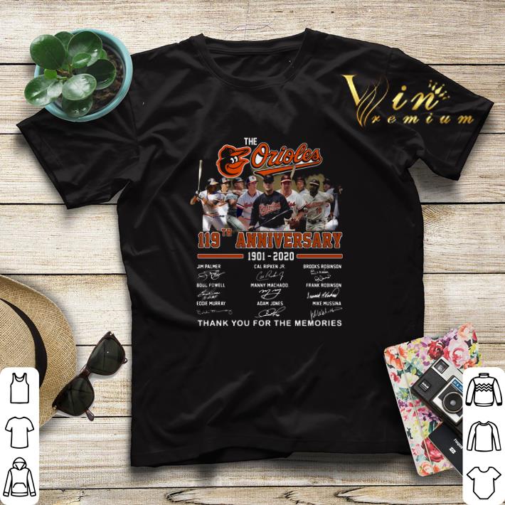 The Baltimore Orioles 119th Anniversary 1901 2020 Signatures shirt sweater 4 - The Baltimore Orioles 119th Anniversary 1901 2020 Signatures shirt sweater