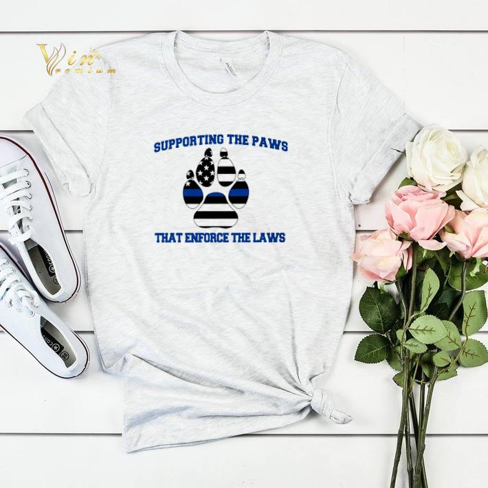 Thin Blue Line supporting the paws that enforce the laws shirt sweater 4 - Thin Blue Line supporting the paws that enforce the laws shirt sweater