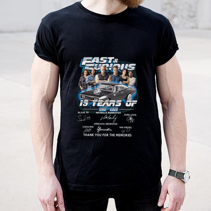 Top 19 Years Of Fans And Furious Thank You For The Memories Signatures shirt 4 - Top 19 Years Of Fans And Furious Thank You For The Memories Signatures shirt