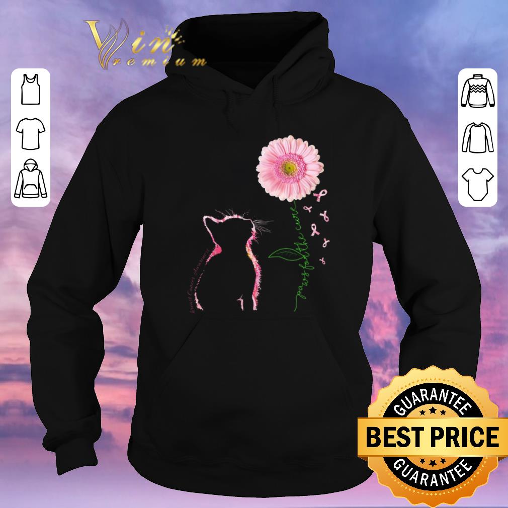 Top Cat Breast Cancer Awareness paws for the cure shirt sweater 4 - Top Cat Breast Cancer Awareness paws for the cure shirt sweater
