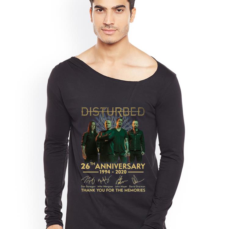 Top Disturbed 26th Anniversary Thank You For The Memories Signatures shirt 4 - Top Disturbed 26th Anniversary Thank You For The Memories Signatures shirt
