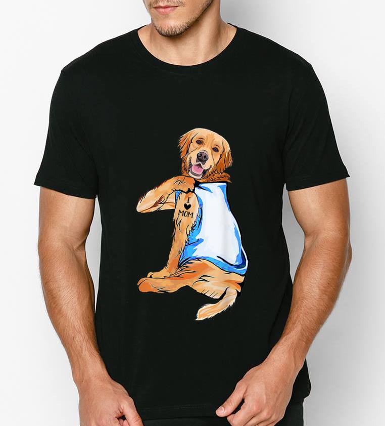 Top Golden Retriever Tattoo I Love Mom Mother s Day And Dog Lovers shirt 4 - Top Golden Retriever Tattoo I Love Mom Mother's Day And Dog Lovers shirt
