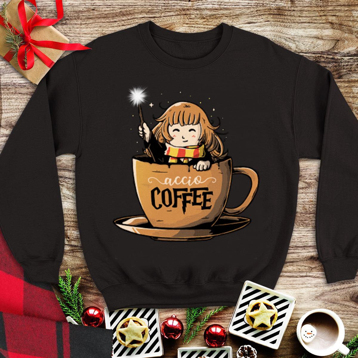 Top Harry Potter accio coffee shirt 1 - Top Harry Potter accio coffee shirt