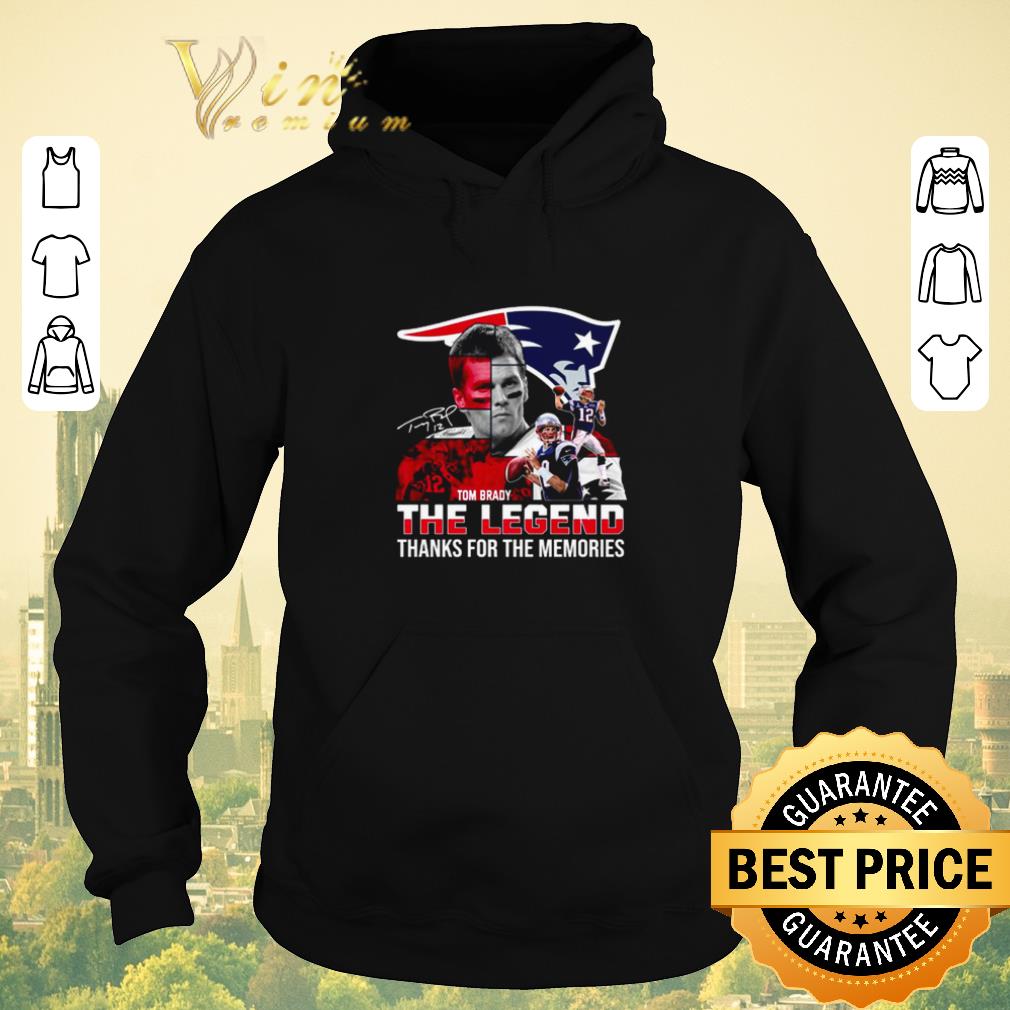 Top New England Patriots Tom Brady the legend thank you for the memories shirt sweater 4 - Top New England Patriots Tom Brady the legend thank you for the memories shirt sweater