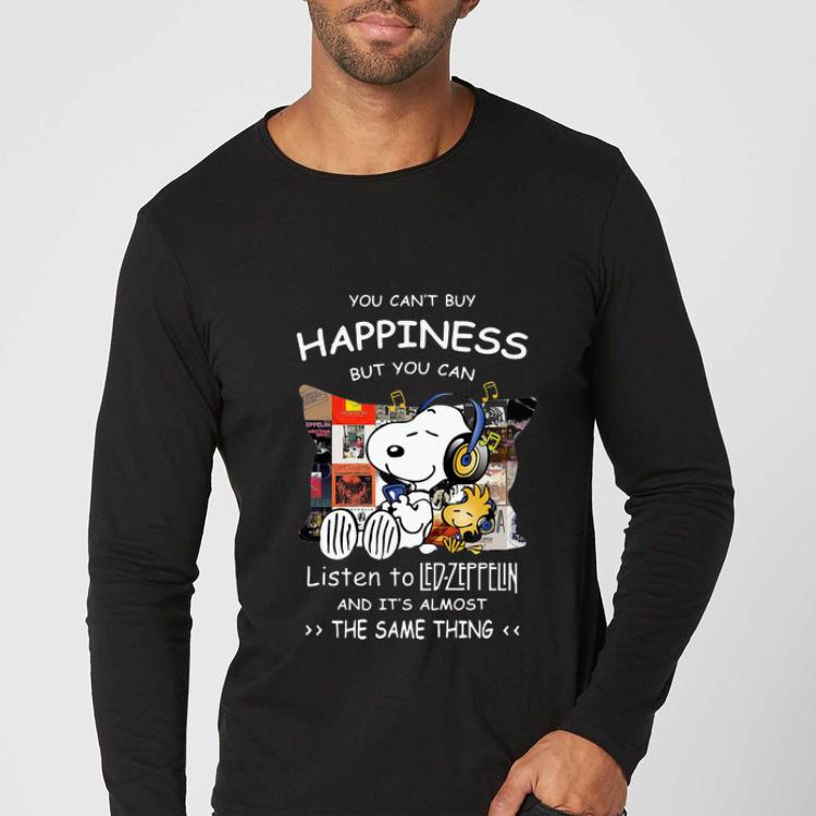 Top You Can t Buy Happiness But You Can Listen To Led Zeppelin Snoopy shirt 4 - Top You Can't Buy Happiness But You Can Listen To Led Zeppelin Snoopy shirt