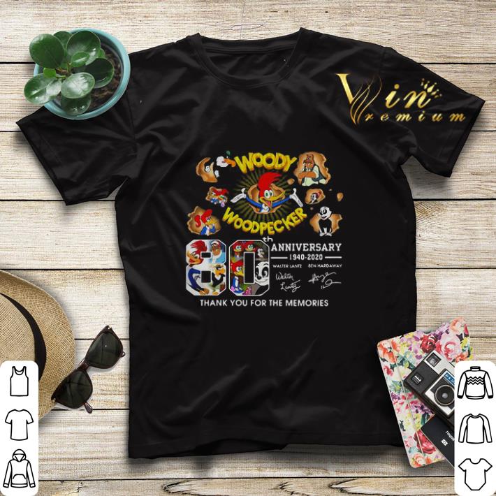 Woody Woodpecker 80th anniversary 1940 2020 signatures shirt sweater 4 - Woody Woodpecker 80th anniversary 1940-2020 signatures shirt sweater