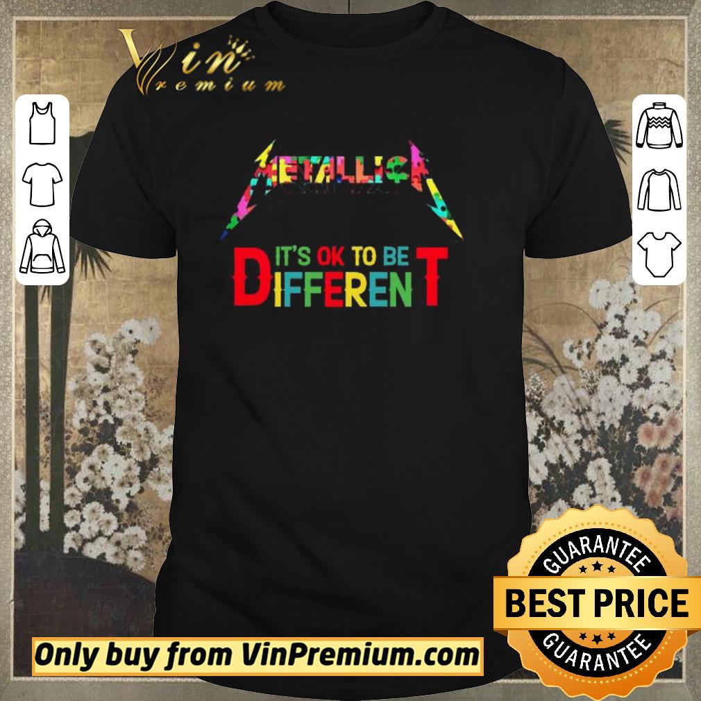 Awesome Metallica It’s ok to be Different Autism shirt sweater