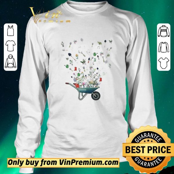 Pretty Wheelbarrow garden flying shirt sweater