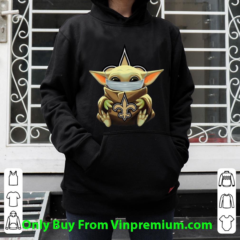 06557c9f awesome star wars baby yoda face mask hug new orleans saints shirt 4 - Awesome Star Wars Baby Yoda Face Mask Hug New Orleans Saints shirt