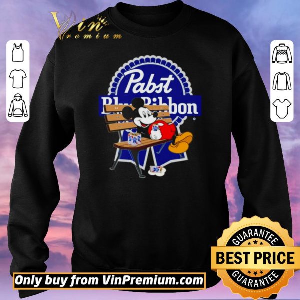 Official Mickey Mouse drink Pabst Blue Ribbon shirt sweater