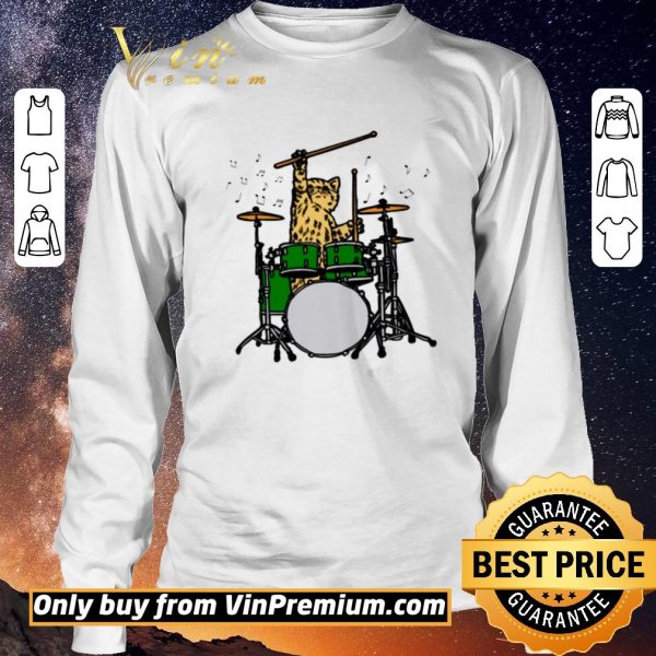 Funny The Cat Hits The Drum shirt sweater