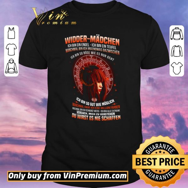 Awesome Widder Mädchen Ich Bin Ein Engel Ich Bin Ein Teufel Manchmal Bin shirt sweater