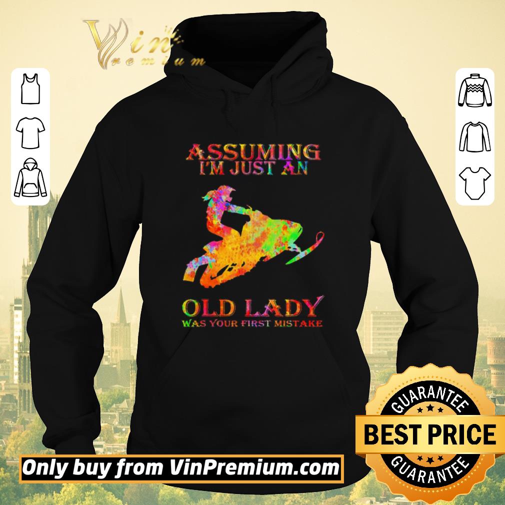 128aa965 pretty snowmobile watercolor assuming i m just an old lady was your first mistake shirt sweater 4 - Pretty Snowmobile watercolor assuming i’m just an old lady was your first mistake shirt sweater