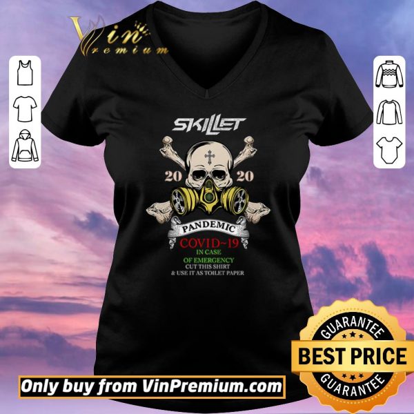 Pretty Skull Skillet Pandemic Covid-19 2020 in case of emergency cut this shirt sweater