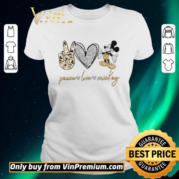 Premium Peace Love Mickey Mouse shirt sweater