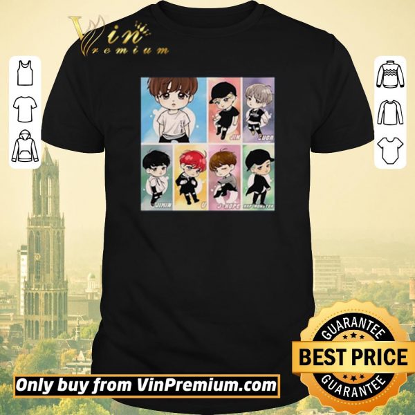 Pretty Chibi BTS band member shirt sweater