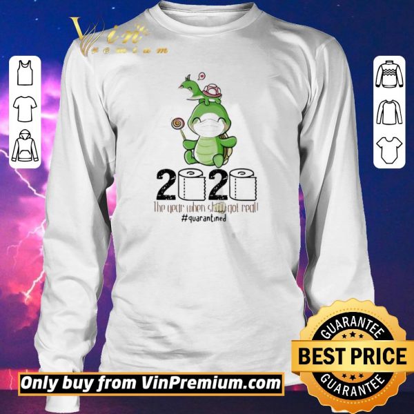 Funny Turtle mom 2020 the year when shit got real quarantined toilet paper covid-19 shirt sweater