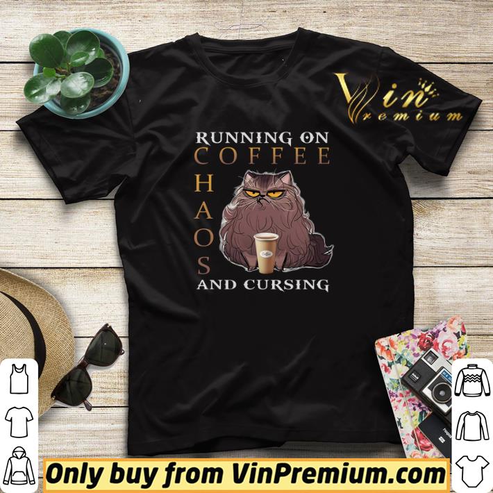 1f35d3dd cat running on coffee chaos and cursing shirt sweater 4 - Cat Running On Coffee Chaos And Cursing shirt sweater