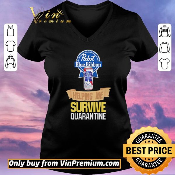 Official Pabst Blue Ribbon helping me survive quarantine shirt sweater