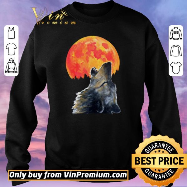 Awesome Wolves Moon shirt sweater