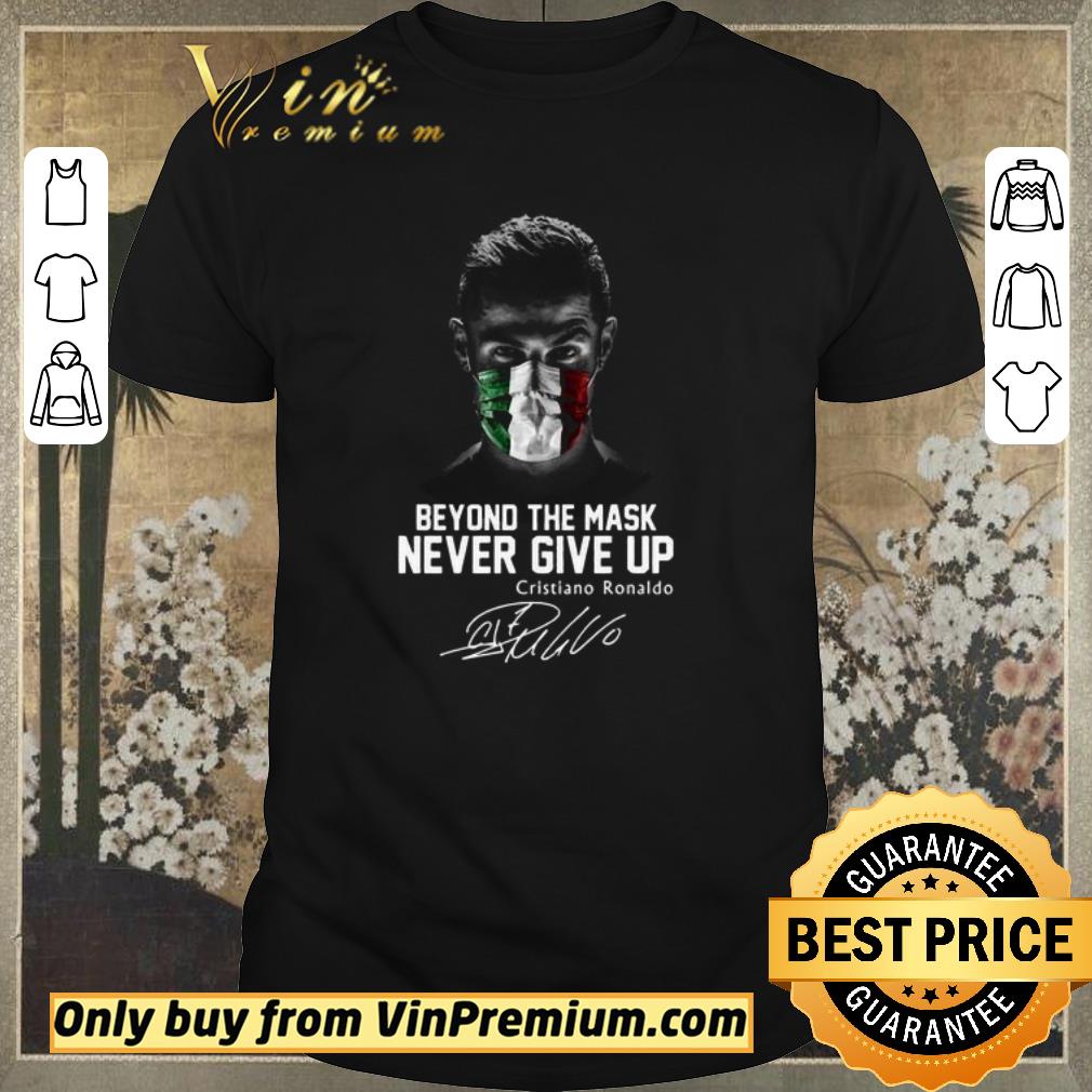 Official Beyond the mask Never give up Cristiano Ronaldo signature shirt sweater