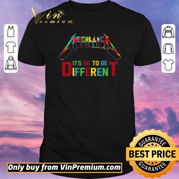 Awesome Metallic Autism It's Ok To Be Different shirt sweater