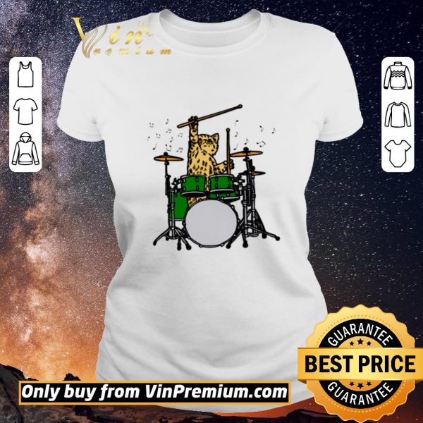 Funny The Cat Hits The Drum shirt sweater
