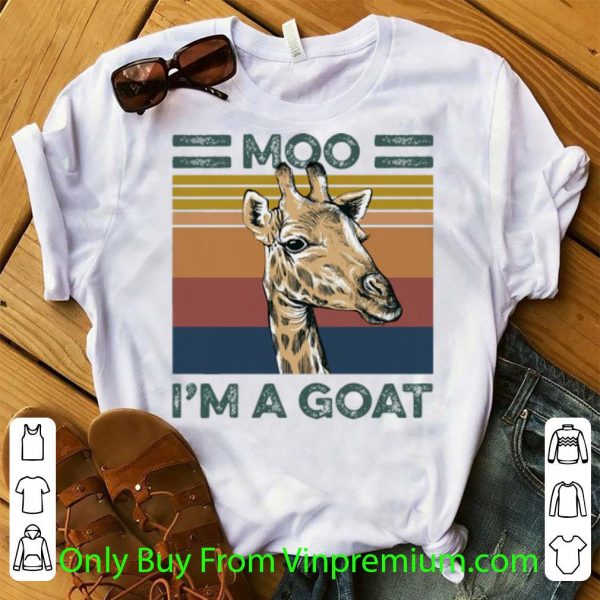Hot Vintage Giraffe Moo I’m A Goat shirt