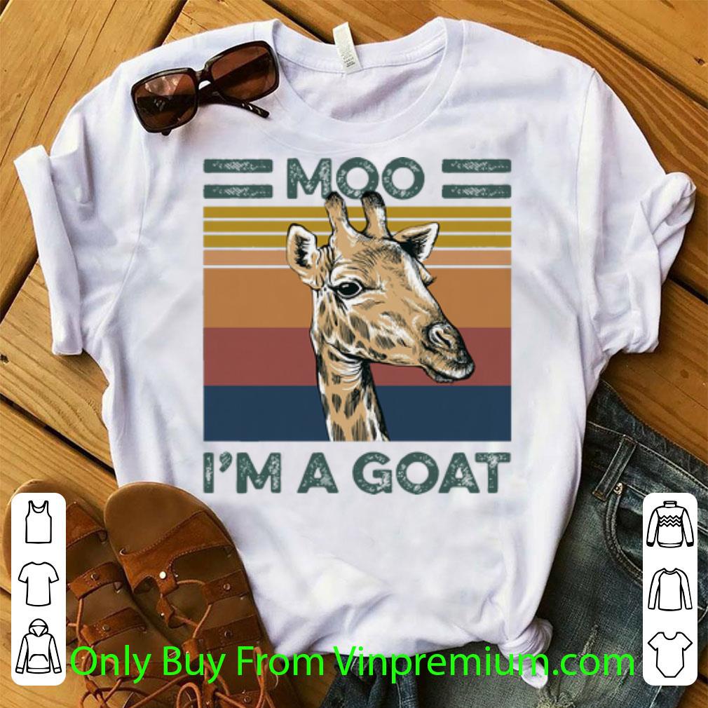 Hot Vintage Giraffe Moo I’m A Goat shirt