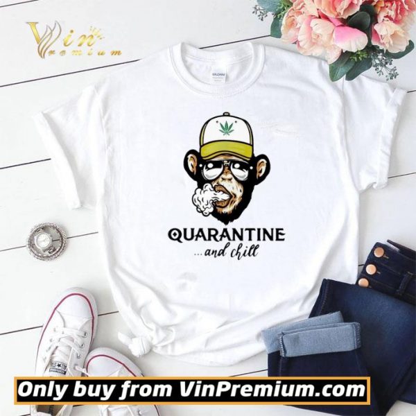 Monkey smoking weed Cannabis quarantine and chill shirt sweater