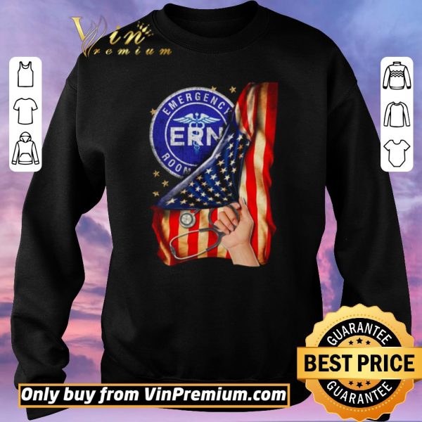 Top Emergency Room American Flag shirt sweater