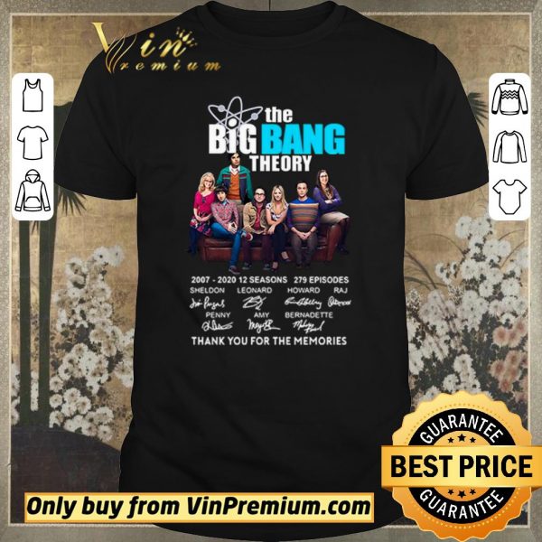 Top The Big Bang Theory Thank You For The Memoried Signanuter 2007-2020 shirt sweater